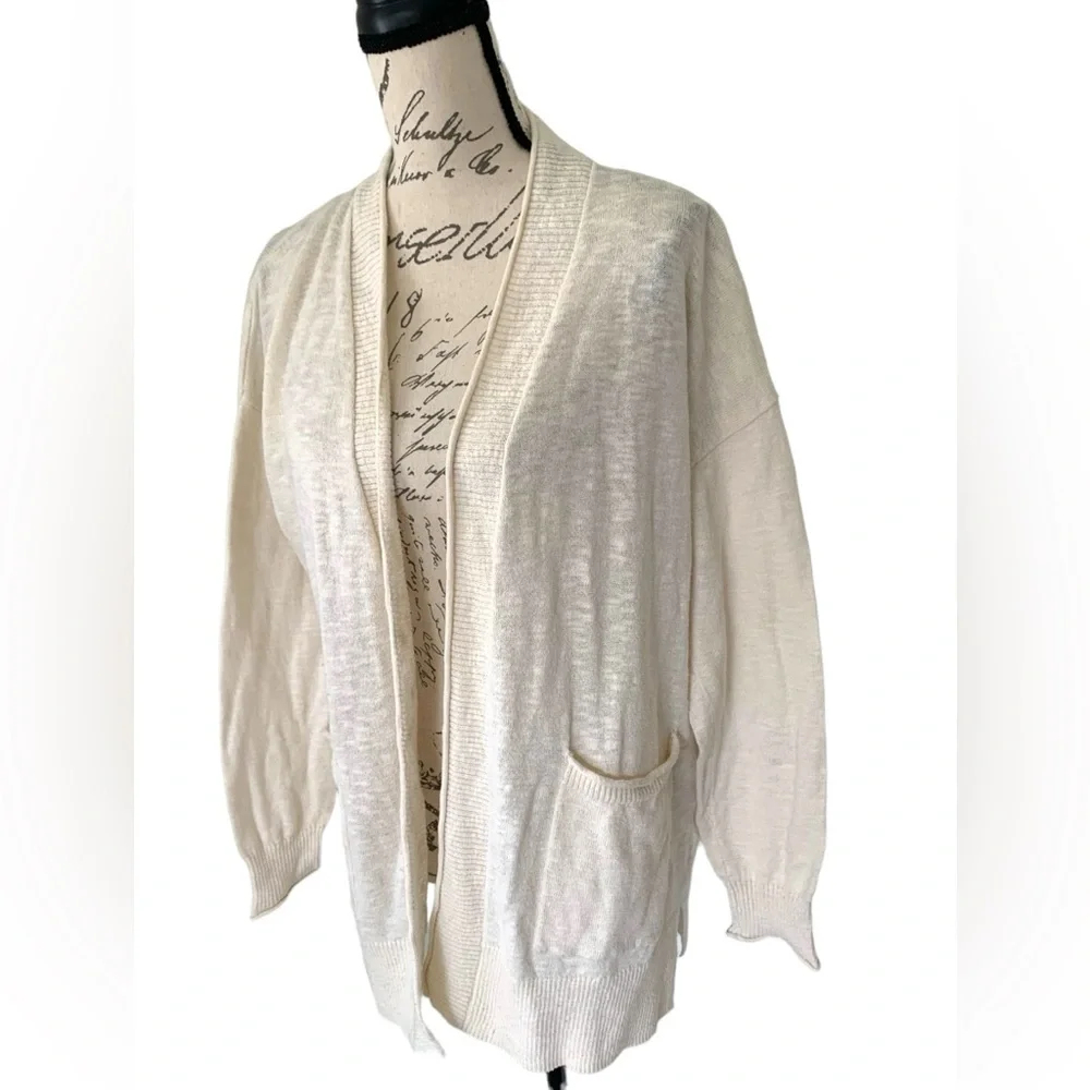 Madewell Bradley Cardigan Sweater Cream Size S - Picture 5 of 9